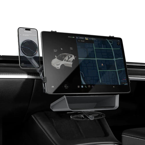 HALOBLK HaloStation Versatile Screen Expansion Kit Designed for Tesla Model Y [2021-2024] and Model 3 [2017-2023] (Package A)